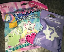 Justice Color Change Slap Bracelet Claire  s Keychain Bag Jewelry Lot Easter