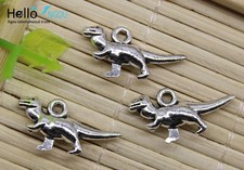 8/30/60pcs retro Jewelry Making DIY dinosaur alloy charm pendants 20x11mm