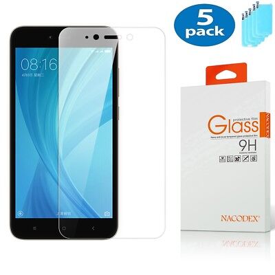 Redmi 5 Glass 5 Pack Nacodex For Xiaomi Redmi Note 5 Tempered Glass 