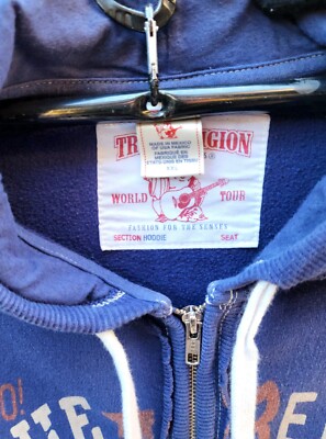 Vintage True Religion World Tour 56 Rock & Roll Full Zip