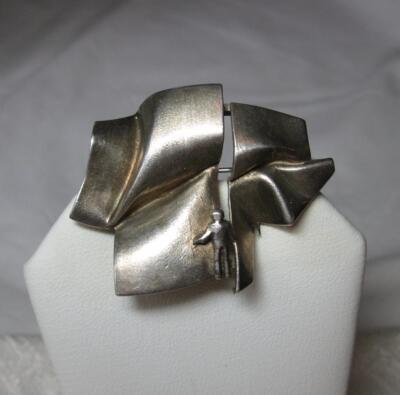 Bjorn Weckstrom Lapponia Space Series Brooch Finland Modernist ''Stranger on Lo''