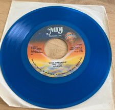 ATLANTA - DIXIE DREAMING / MEDLEY OF THE STARS Blue Vinyl 45 Play tested Ex
