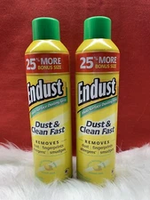 2- ENDUST Multi-Surface DUST & CLEAN FAST ~ Lemon Zest 12.5 Oz ~Natural Shine