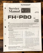 Pioneer FH-P80 Autoradio Manuale di servizio *Originale*