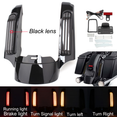 Heck Fender Fascia Set W/ LED Licht für Harley Touring Road King Glide 2014-2023
