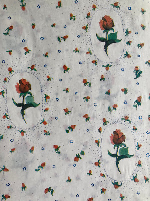 Vintage DDR Geschenkpapier Rosen 8 extra große Bögen 85x56 cm auf A4 VEB Grimma