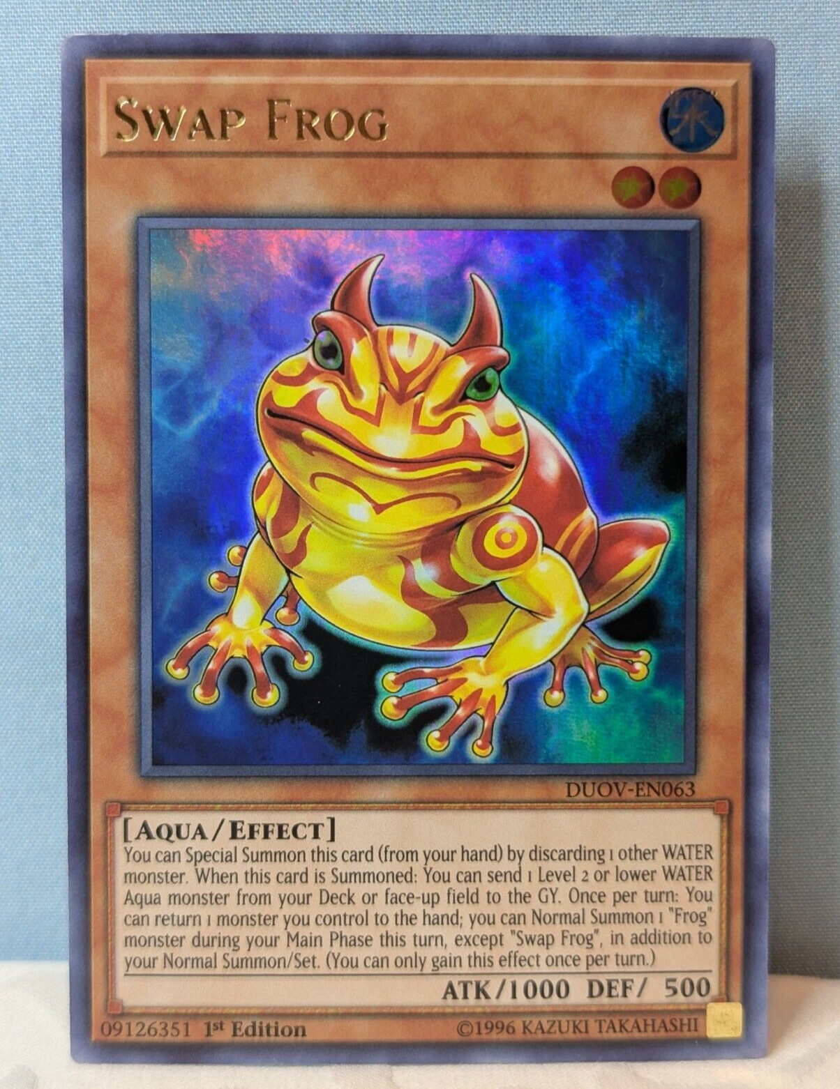 Swap Frog DUOV-EN063 - Ultra Rare - 1st Edition - YuGiOh Duel Overload - NM