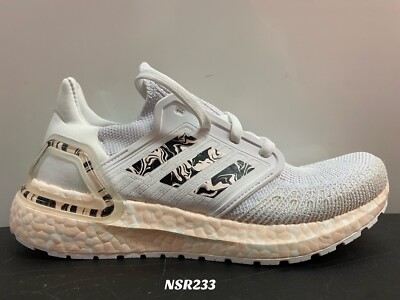 ADIDAS WMNS ULTRABOOST 20 GLAM PACK WHITE PINK TINT FW5721 SIZE 5 RUNNING NEW
