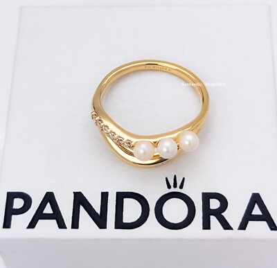New 100% PANDORA Essence Pearl & Organically Shaped Double