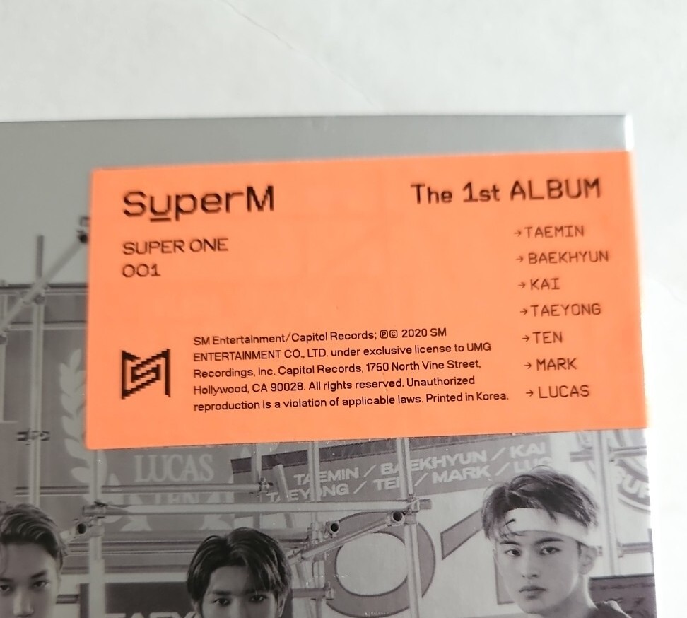 SuperM Super One アルバム 5枚セット SUPERM SUPER ONE Album 5 Ver SET+5Photo Book+15Card+