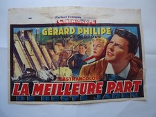 GERARD PHILIPE/LA MEILLEURE PART/FD29/affiche belge