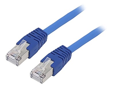 PP22-2M/B Patch cord F/UTP 5e Line CCA PVC blau L: 2m 26AWG geschirmt GEMBIRD