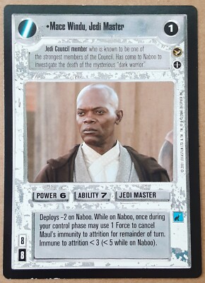 Mace Windu, Jedi Master AI Alternate Image [LP pics] THEED PALACE star wars ccg