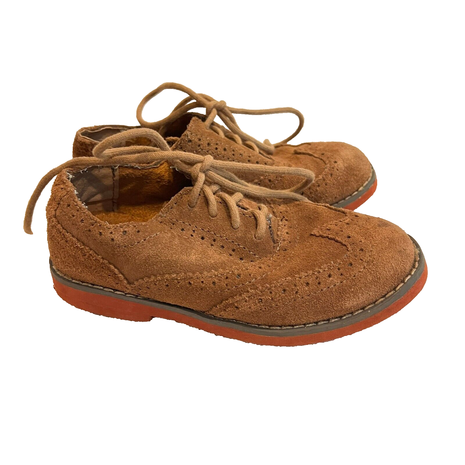 SAOLA Scarpa stringata Florsheim ragazzo bambino moka scamosciata vera pelle 11M Oxford punta ala