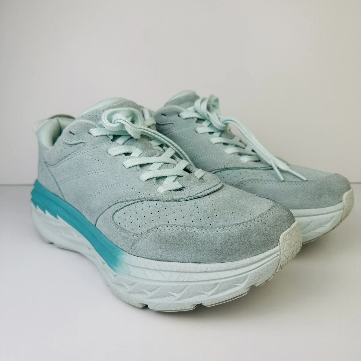 Hoka One One HOKA Bondi L Suede Blue Glass for sale | eBay
