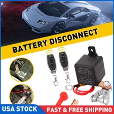 Car Battery Disconnect Cut Off Isolator Master Switch W/ Wireless Remote Control