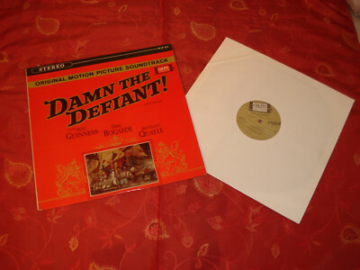 DAMN THE DEFIANT - CLIFTON PARKER ORIGINAL COLPIX STEREO OST MOVIE LP  RAR !!
