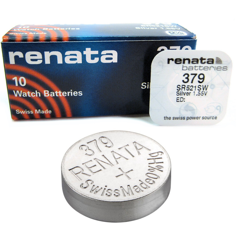 Batterie Per Orologio Renata 379 (SR521SW) - Confezione Da 10 Pezzi, Alta Qualità - Foto 6