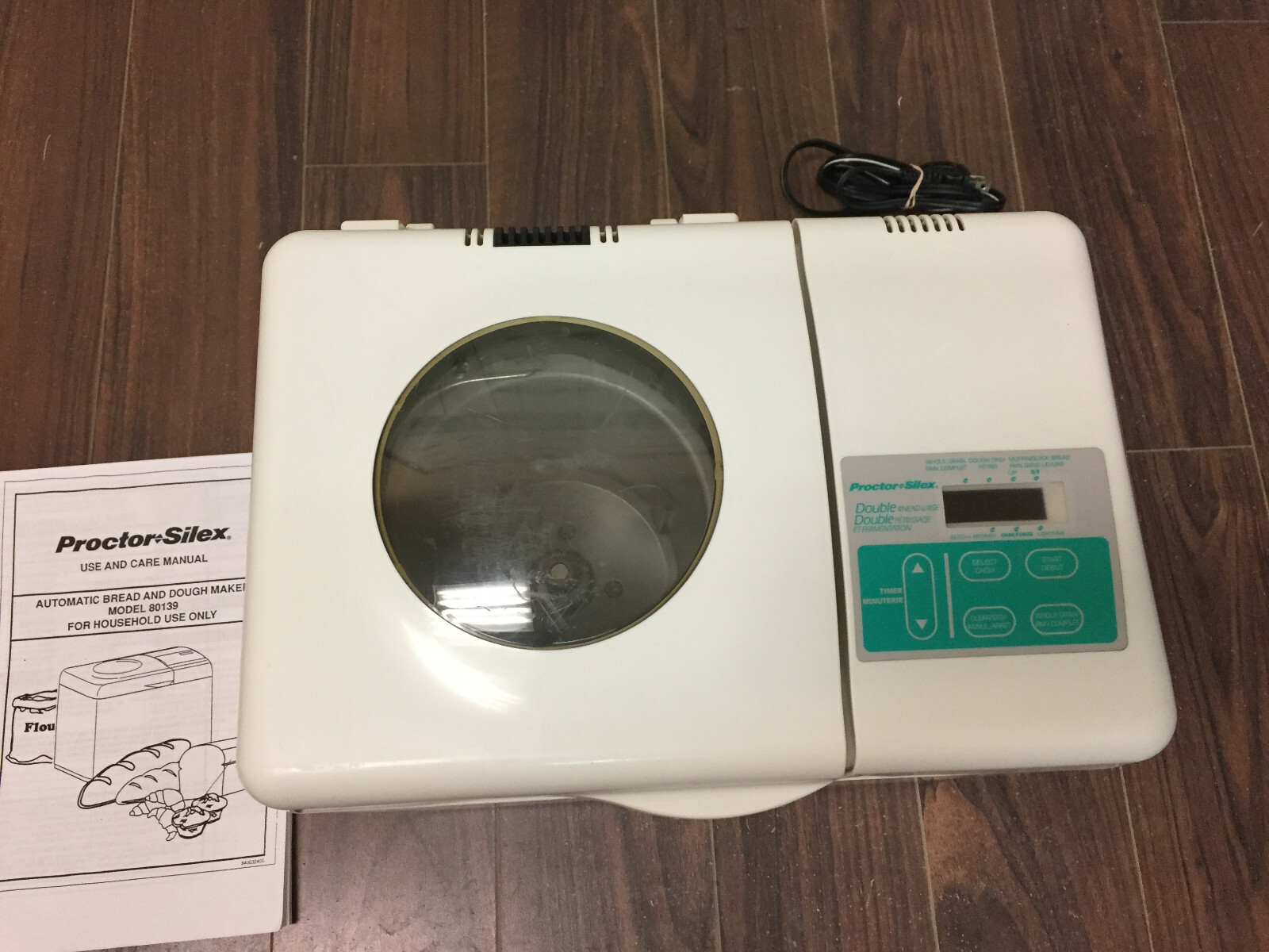 proctor silex bread maker 80139 manual