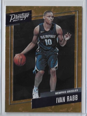 2017-18 Panini Prestige Ivan Rabb Orange Micro Etch Rookie #34 Memphis Grizzlies