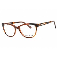 Anne Klein Women's Eyeglasses Mocha Plastic Cat Eye Full Rim Frame AK5069 208