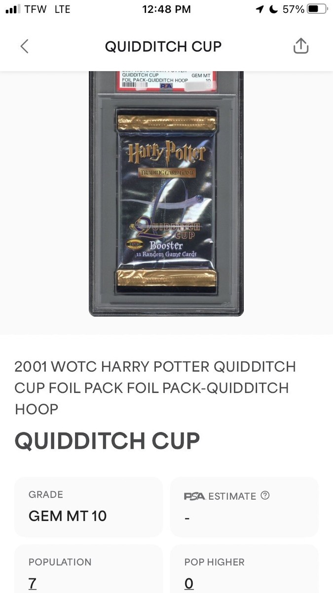 ハリー・ポッター Quidditch Cup ブースター 10パック　英語版 ハリー・ポッター Quidditch Cup ブースター 10パック 英語版