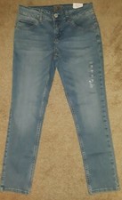 NEW With Tags Girls JUSTICE Jeans 10 Plus Distressed Denim Super Skinny Stretch