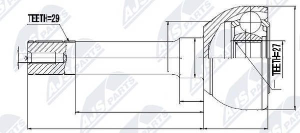 NPZ-NS-010 NTY Gelenksatz, Antriebswelle FüR Nissan-image