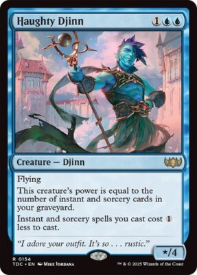 Haughty Djinn NM RARE Commander: Tarkir: Dragonstorm [TDC] MTG Near Mint Regular