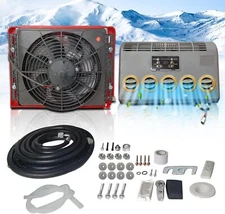 Treeligo 12V Electric Air Conditioner AC Unit For RV Truck Vehicle Excavator