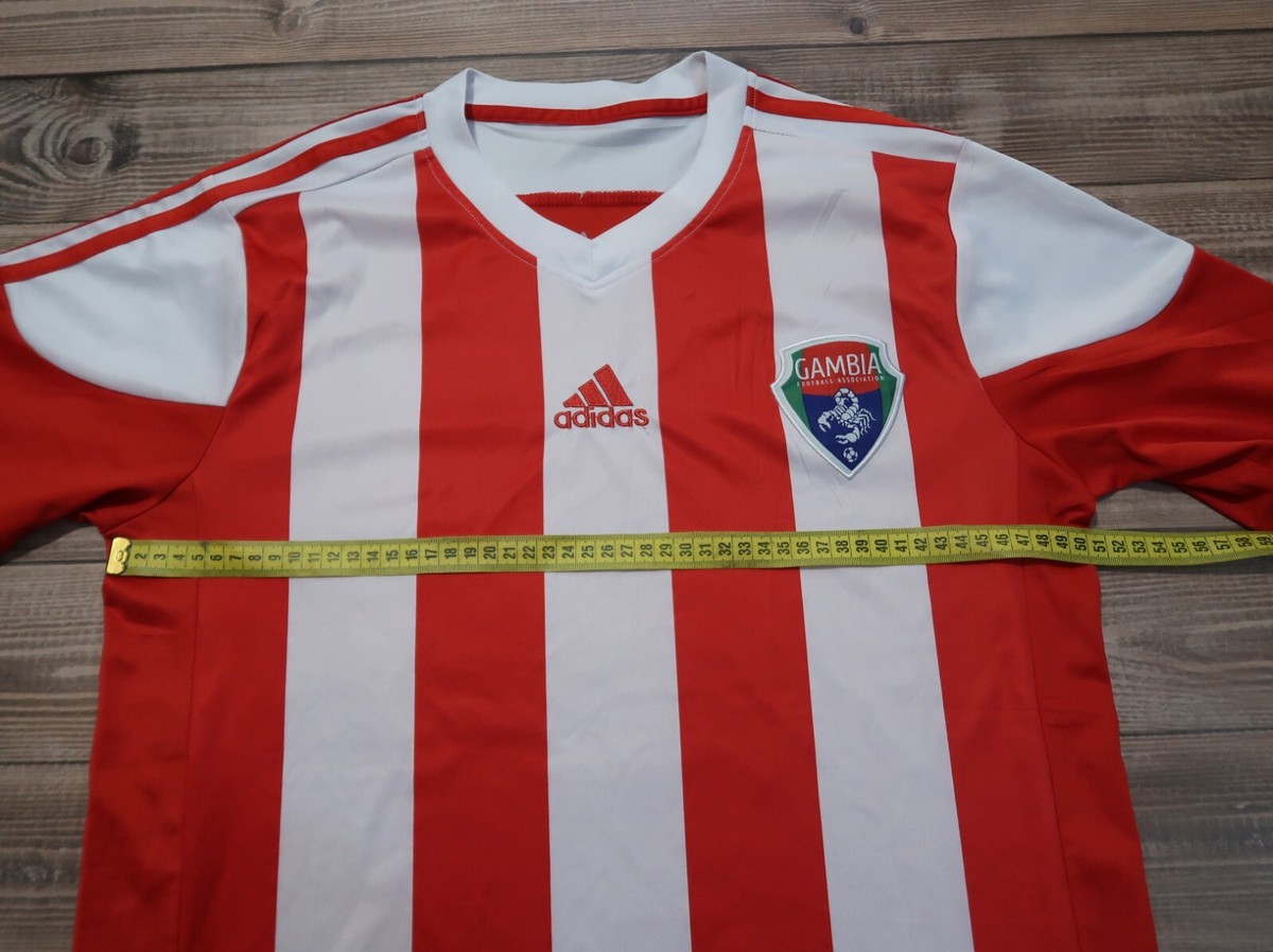 ⚽Rare Adidas Football Shirt GAMBIA Soccer Jersey, Men`s