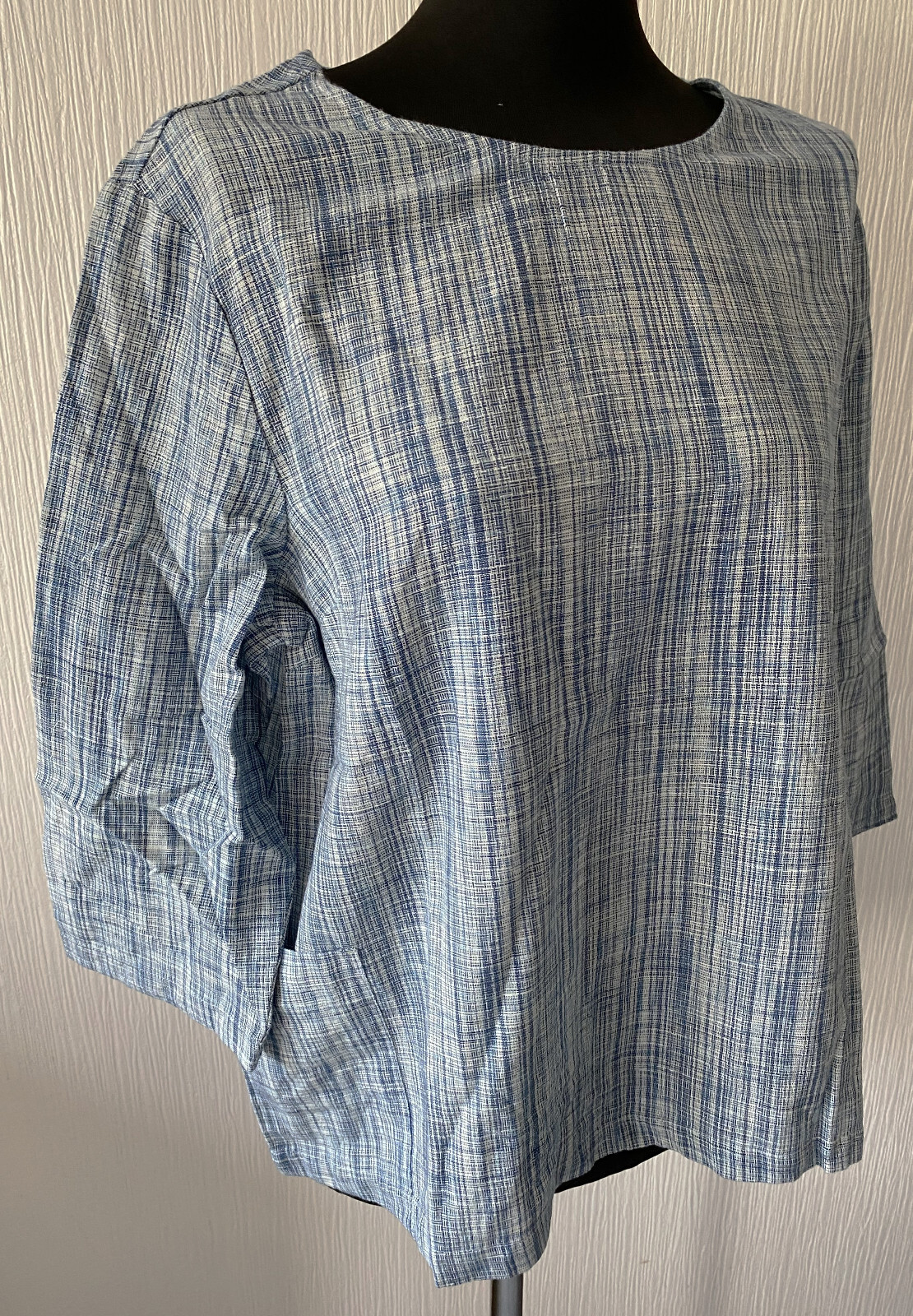 SEASALT Oversized Blue Changing Light Marine Castle Cove Top Size 14 to