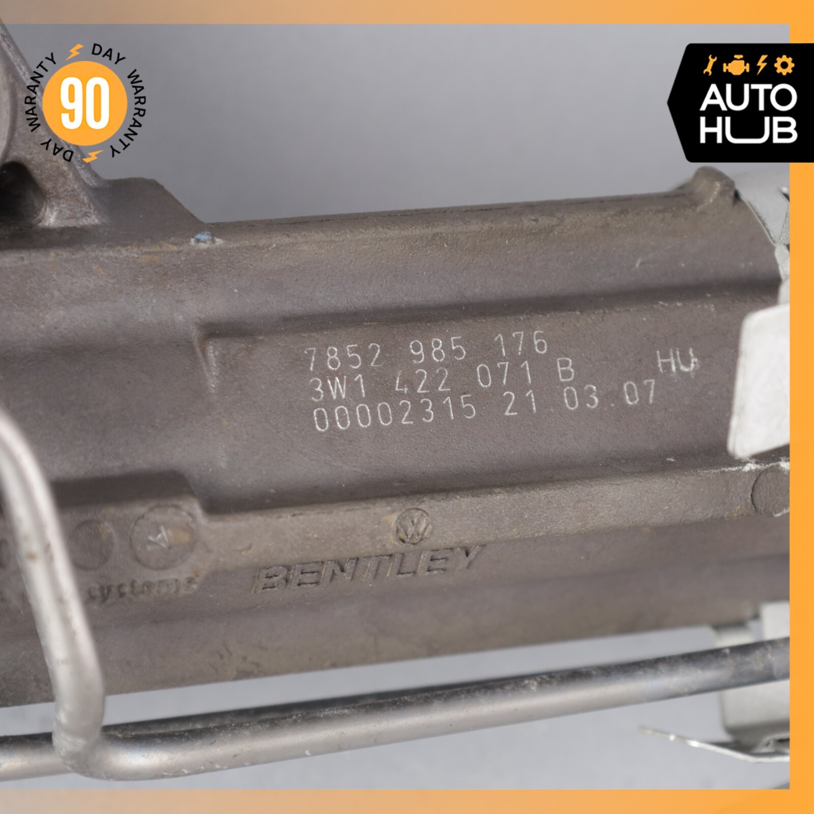 03-11 Bentley Continental GTC GT Power Steering Rack 3W1422071B OEM 60k