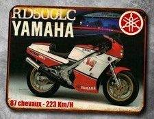 plaque metal vintage Yamaha 500 RDLC