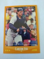 1988 SCORE CARLTON FISK CHICAGO WHITE SOX #592