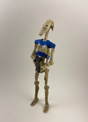 Custom Star Wars 6in Black Series OOM Battle Droid Pilot Figure windu mace