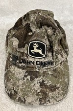 John Deere Toddler Cap One Size Cotton Hat with Camo Green Embroidery
