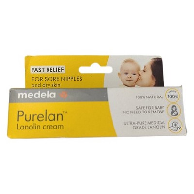 Medela Purelan 37g Lanolin Nipple Cream - Fast Relief for Sore Nipples and Dry S