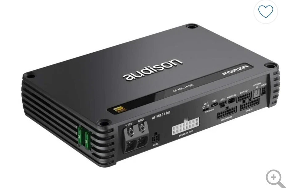 Amplificador Audison Forza AF M8.14 bits 8 canales x 140 W y 14 canales DSP 1120 W RMS Foto 3 de 3