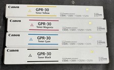 Genuine CANON GPR-30 Toner Set - Black, Magenta, Cyan, Yellow, Fast Ship