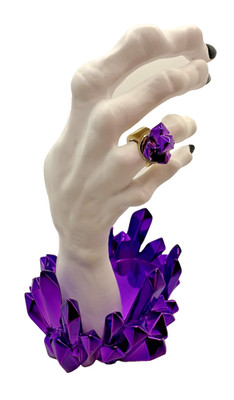 Bath & Body Works Purple Gem Witch Hand Fragrance Mist Holder Halloween Ring