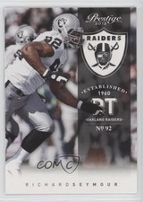 2012 Playoff Prestige Richard Seymour #138 HOF 1i3