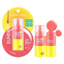 07 Gelato - 6 g Cathy Doll Sundrop Mela Blush SPF50+ PA++++ Liquid Sunscreen