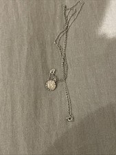 N55 Collanina Argento Con Ciondolo Segno Dei Pesci 1970