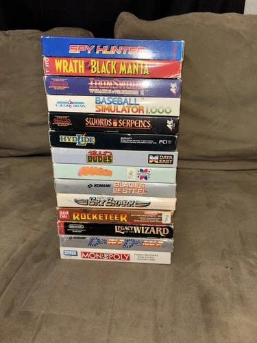 Bundle Lot Of 12 CIB Nintendo Entertainment System NES Games 14 Games Total