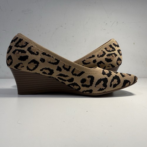 Vivaia Margot Wedge Pro Leopard Animal Print Shoes Women’s Size 39.5/US 8.5-9 - Picture 11 of 16