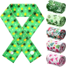 6 Pcs Cooling Neck Wrap with Button 24.8 x 2 inches, As Shown in the Pictures 