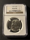 1957 D FRANKLIN HALF DOLLAR NGC MS64 FBL - UNCIRCULATED - 50C