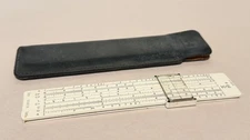 Vintage K&E Keuffel & Esser Slide Rule 4161-1 with Leather Case
