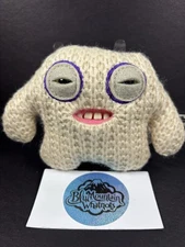 Fuggler Keychain Mr Needles Funny Ugly monster plush New with tags white